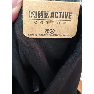 PINK ACTIVE Cotton High Waist Full Length Legging Black Pink Stripe Small‎ thumbnail 6