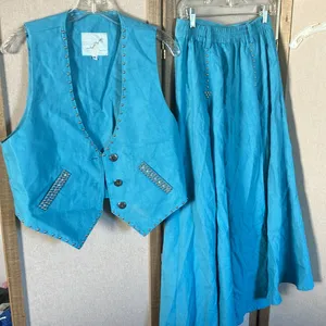 FINAL MARKDOWN Spencer creations western style skirt and vest set medium thumbnail 7