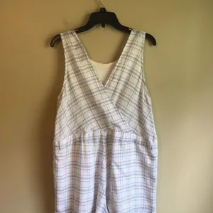 Minkpink medium blue and white romper‎ thumbnail 2