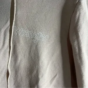 Wrangler Retro Soft Pink Spell-out‎ Kangaroo Pocket Pullover Hoodie thumbnail 3