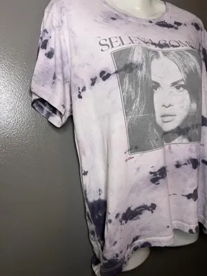 Selena Gomez Abercrombie & Fitch Shirt Womens Small Purple Tie Dye Tee Top thumbnail 3