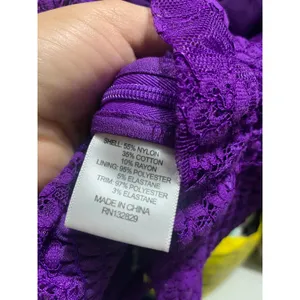 NBD Lupine‎ Purple Lace Ruched Crop Tank Top Revolve Clothing New Size XXS thumbnail 6