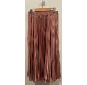 VICI Dusty Pink Pleated Accordion Skirt thumbnail 4