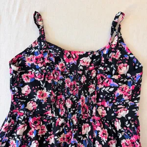 Torrid Dark Coquette Floral Corset Lace Up Smocked Sundress Plus Size 1 thumbnail 4