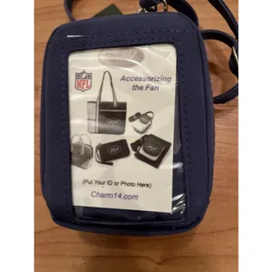 NY Giants NFL Mini Purse Plus Pouch Touch Phone ID Wallet 4" x 4" x 2" thumbnail 10