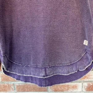 Champion LSU Tigers Crewneck Sweatshirt Distressed Womens Medium Oversized Purple College thumbnail 3