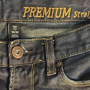Gap Straight Fit Jeans Dark Wash Waist 28, Inseam 29 inches thumbnail 11