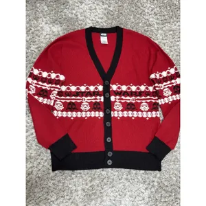 Star Wars Cardigan Women Red Black Darth Vader Storm Trooper Sweater Size M thumbnail 2