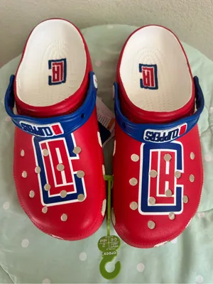 NWT CROCS Los Angeles Clippers NBA Classic Clogs Womens size 11 thumbnail 4