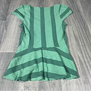 Postmark Anthropologie Green Striped Short Sleeve Dress; small Women’s thumbnail 7