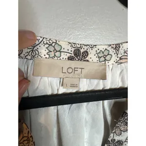 Loft floral drop waist dress thumbnail 3