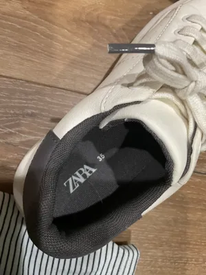 ZARA White Shoes Tennis thumbnail 4