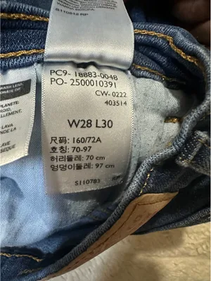 Levi's 724 High Rise Straight medium wash stretch denim jeans Size 28x30 thumbnail 9