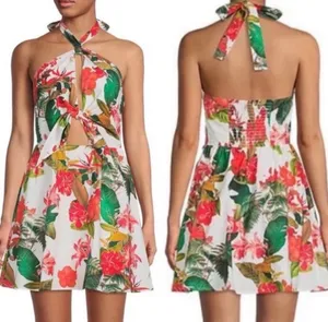 Gianni Bini Floral Halter Mini Dress thumbnail 2