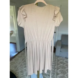 Urban Rose Knit Mini Dress Cottagecore Ruffle Sleeve Summer Wedding Event Ribbed thumbnail 4