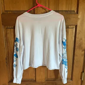 Detroit Lions Wear White Long Sleeve Shirt with Blue Graphics thumbnail 7