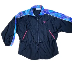 Vintage Reebok Windbreaker Jacket Retro Sport 80s 90s Nylon Medium Oversized thumbnail 1