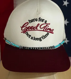Beaded Hatchain Kick rocks Cowboy handmade brand new thumbnail 1