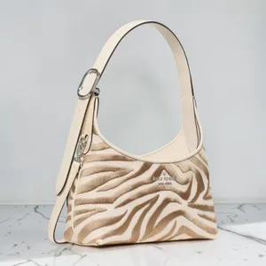 NWT Kate Spade 454 Zebra Print Mini Crossbody Bag Neutral Multi KN589 thumbnail 3