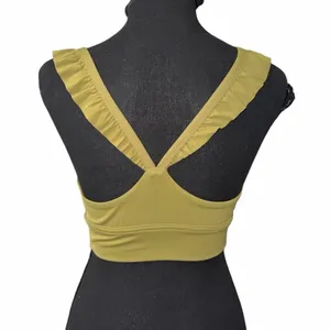OFFLINE By Aerie Real Me XTRA Ruffle Green Sports Bra(Size Medium) thumbnail 5