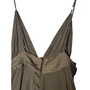 One X One Teaspoon Womens Jumpsuit XS Brown Wide Leg V-Neck Backless Minimalist thumbnail 5