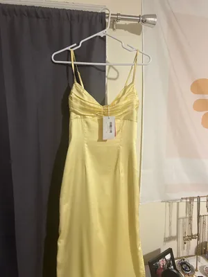 Beginning Boutique Dress Maxi Yellow thumbnail 4