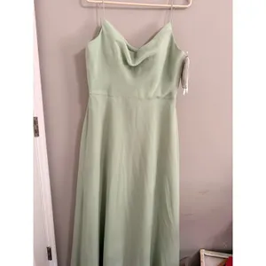 Christina‎ Wu Celebration 22125 Cowl Neck Bridesmaid Dress Women 14 Meadow Green thumbnail 2