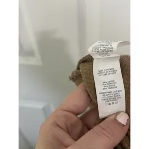 Aerie Tan Groove On Velvet Ribbed Flare Pants Small Pull On Comfy Neutral thumbnail 5
