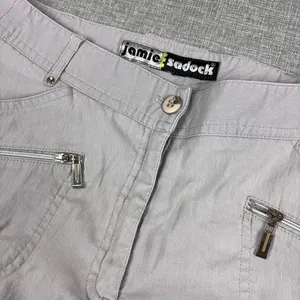 Jamie Sadock Shorts Womens 8 Gray Golf Bermuda Cargo Zip Pockets 9 Inseam thumbnail 2