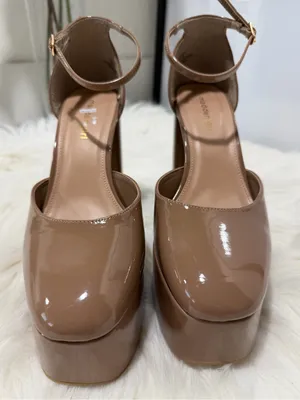 Madden Girl Dion Nude Patent Platform Heels - Size 10 thumbnail 3