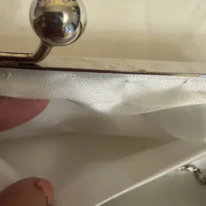 Chic Cream Beaded Clutch White thumbnail 10