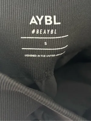 AYBL Black High Waist Leggings Workout Activewear Yoga Gym Sporty Athletic thumbnail 6