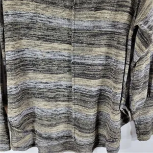 FREE PEOPLE oversized‎ space dye striped scoop neck balloon sleeve top thumbnail 4