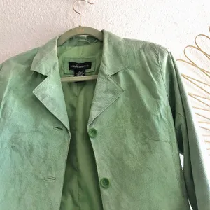 Vintage suedessence 100% genuine leather lightweight suede jacket thumbnail 5