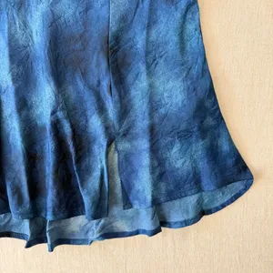 Free People Martine Flirt Tie Dye‎ Mini Skirt Navy Blue Womens Size 6 NWT boho thumbnail 10