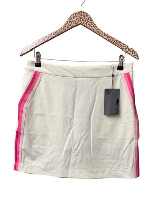 G/FORE Tech Tux 16" Skirt Golf Tennis Skort Side Stripe Pink White 8 NEW $155 thumbnail 2