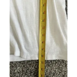 Banana Republic white short-sleeve button henley shirt M thumbnail 5