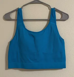 Jockey Teal Blue Crop Top Size L thumbnail 1