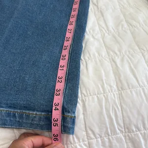 Gap High Rise Stride Wide-Leg Jeans Medium Wash 29 8R thumbnail 6