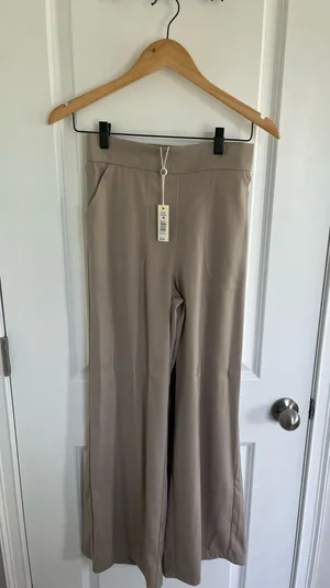 Max Studio Beige Wide-Leg Pants thumbnail 1