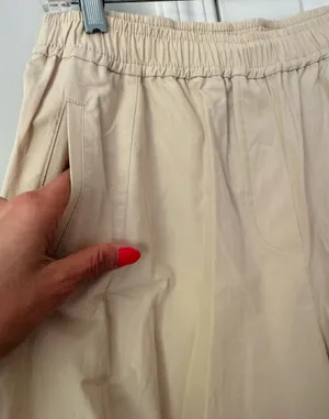 Anthropologie Maeve Poplin Sporty Pull-On Trousers, Size S thumbnail 7