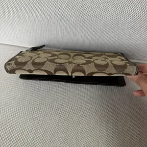 Coach Ashley Signature Jacquard Trifold‎ Wallet W/Checkbook Insert Y2K Vintage thumbnail 11