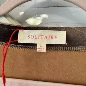 Anthropologie Solitaire‎ Floral Faux Suede Open Front Coat Duster Womens Large thumbnail 3