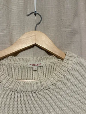 Demylee Wool Blend Women's Crewneck Sweater White thumbnail 5