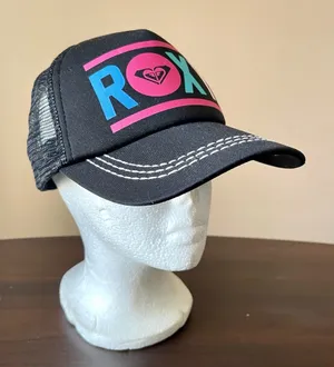 ROXY | Black Adjustable Trucker Hat thumbnail 1