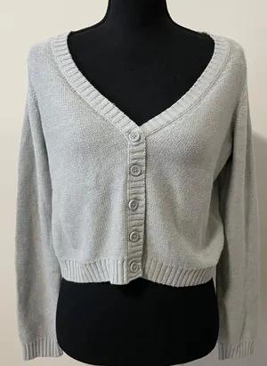 American Eagle Outfitters Cropped Oversized Sweater thumbnail 1