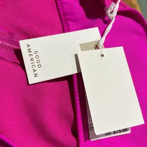 NWT Good American Compression Zip-Up Sports Bra in Fuchsia Pink001 LARGE thumbnail 5