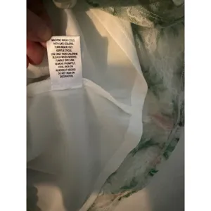 Disney Princess Floral Lace Cold Shoulder Dress XL Green Pink White Crochet Trim thumbnail 6