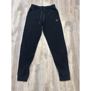 Alo Yoga Muse Ribbed Sweatpants Black Joggers Size Small thumbnail 2