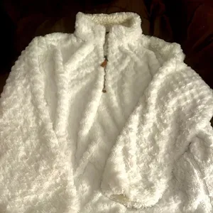 Simply Southern white 1/2 zip size medium thumbnail 1